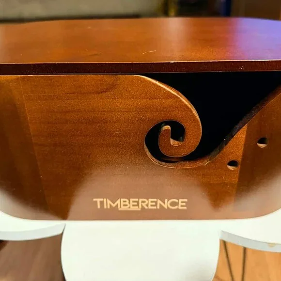 Oval Wooden Yarn Bowl – Premium Smooth Finish with Swirl Feed & Hook Holes - Picture 3 of 3